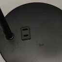 DLLT Floor Lamp Tall for Room: Black Standing Lamp with Clear Glass Lampshade for Living Room - Modern Bright Lamp for Bedroom - Industrial Corner Floor Lamps for Office 8W Led Bulb Included