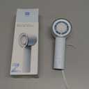 Bluefeel Portable Handheld Turbo Fan, 5-Speed Mini Personal Fan with Adjustable Turbo Mode, 16H Max Cooling Time, and 3000mAh USB Rechargeable Battery for Travel/Outdoor/Home/Office (Soda White)