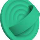 Upgraded Magnetic Phone Grip, Liquid Silicone Soft and Portable, Removable Finger Loop Ring Grip Holder for iPhone, Strong Magnetic Attraction, Compatible with MagSafe Phone Case, Emerald Green