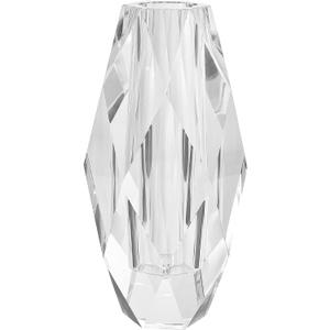 Kitcom Crystal Vase for Flowers 12", Multi-Faceted Design Vase Christmas Decorations for Home Wedding or Gift, Transparent Color with Gift Box
