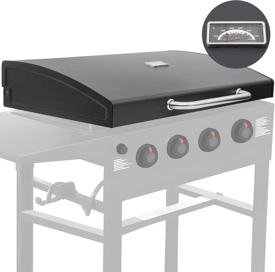 Upgrade Hinged Lid for Blackstone Omnivore 36" Griddle, Flat Top Griddle Hard Cover for Blackstone 36 inch 2322 2310 2212 2210 2309 Griddle Lid Hood, Powder Coated Flat Top Lid (2024 Model)