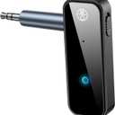 C28 Bluetooth 5.0 Transmitter Receiver, 2-in-1 Wireless 3.5mm Aux Adapter for Old Car Stereo, TV, Record Player, Headphones & Speakers – Plug & Play, No App Needed