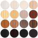 Epakh 864 Pcs Screw Covers Wood Stickers for Furniture 0.83 Inch Screw Hole Stickers Waterproof PVC Cover Caps Adhesive Wood Grain Decals for Holes Wall Cabinets Bookcase Desk(Basic Color)