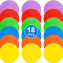 9 inch Spot Markers Flat Field Cones, Non Slip Rubber Agility Markers Flat Field Cones for Soccer Basketball Sports Speed Agility Training 18 pcs