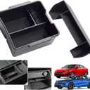 2025 2024 2023 Civic Center Console Organizer Tray for 2023 2022 Honda Civic 11th Gen Sedan Hatchback Touring EX Sport Civic 2022 Accessories 2023 Central Console Organizer Insert Tray(2pcs)-S