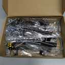 Ravinte 10 Pack 4 inch Hole Center Black Cabinet Pulls Kitchen Cabinet Handles 6-3/8" Overall Length Matte Black Hardware for Cabinet