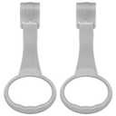 2Pcs Baby Playpen Pull up RingsPull up Rings for Play PenBaby Walking Exercises Assistant - Playpen & Crib Hanging Loop Accessories for Help Stand up Walking Training Tool Newborn (Grey)