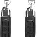 Universal Gate Opener Remote-433mhz Remote-Gate Control Remote - Cloning Remote Control Key Fob, 4 Buttons Universal Cloning Remote Control Key Fob 433mhz for Garage Door2 Pack
