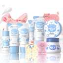 11 In 1 Milk Skincare Set for Women & Teens, Travel Skincare Set, Skincare Kits Milk Girls Gifts, Skin Care for Teens 10-12, Deep Moisturizing & Gentle Milk Teen Skin Care Kit for Women, Girls