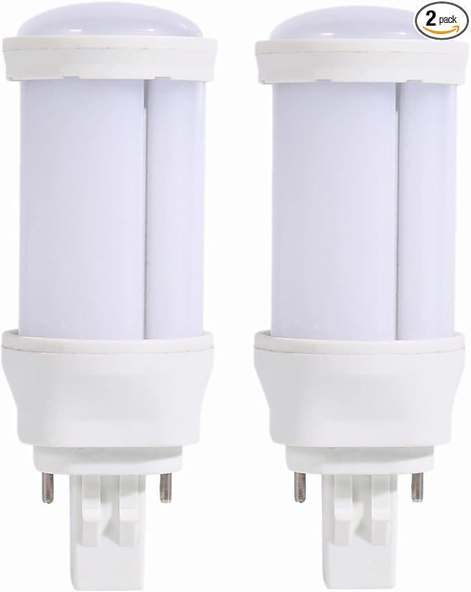 SATZOL 9W GX23-2 LED Bulb, 900LM Cool White 2Pin LED PL Bulb, PLS-13W CFL Equivalent, Super Bright Plug and Play LED Bulb Compatible with The Magnetic Ballast, 2 Pack (Cool White 6000K)