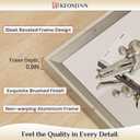 Keonjinn 32 x 36 Inch Brushed Nickel Rectangular Bathroom Mirror for Vanity