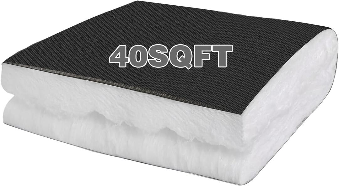 40 SQFT Automotive Camper Van Insulation, Water-Resistant Thermal & Sound Barrier, RV Camper Insulation 30" x 197" (2.4ft x 16.4ft) for Van Conversions, RVs, Trucks