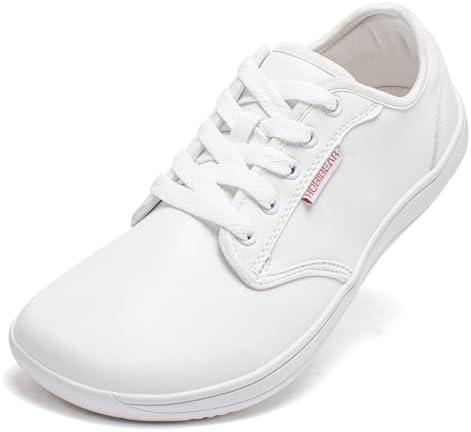 HOBIBEAR Unisex Wide Barefoot Shoes for Mens Womens Minimalist Zero Drop Shoes Sneakers, Size 38
