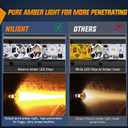 Nilight Led Light Bar Amber 41 Inch 200W Super Slim Spot Flood Combo 19000LM 3D Driving Fog Off Road Lights for Trucks Pickup SUV ATV UTV Boat 4x4 Van Camper-2 Style Mounting