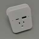 Helix PowerUp Multiport Wall Charger Dual USB-C and USB-A Ports with Outlet