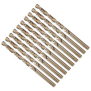 2 x METALLIXITY Micro Drill Bit (#15) 10Pcs, 4341 High-Speed Steel Small Bits Straight Shank 135° Gold Finish for Copper Aluminum Wood Plastic Medium Hard Metal