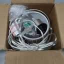 Plug in Pendant Light,Hanging Light with Plug in Cord,Silver Hanging Lamp with Dimmable Switch,15 ft Clear Cord,Hanging Light Fixture for Kitchen Island Living Room Bedroom (Bulb Included)