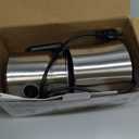 Milk Frother and Steamer, Large Capacity Detachable Electric Milk Frother, Automatic Warm and Cold Foam Maker, Hot Chocolate Maker, BPA Free (Stainless Steel)