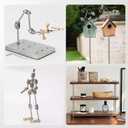 8 Pcs 304 Stainless Steel M12 Fully Threaded Rod,10"(255mm) Long Threaded Rod,Right Hand Threadswith Nuts (8, M12x255mm)