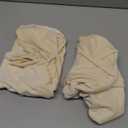 Smiry Velvet Seat Covers for Dining Room Chair Set of 2, Stretch Fit Removable Washable Chair Seat Cushion Protector Slipcovers with Ties, Cream