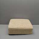 Wimarsbon Natural Seagrass Footstool Ottoman Rectangular Footrest Pouf Ottomans with Wooden Legs Hand Weave Step Stool for Living Room Bedroom Entryway Natural White