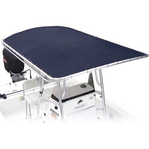 T top Replacement Canvas for Center Console Boat,Waterproof Boat T top Canvas Replacement, 900D Heavy Duty Oxford with Drawstring and Organizer, Navy Blue (109"x72")
