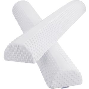 Bed Bumpers for Toddlers Foam Bed Rail for Toddlers 2 Pack Bed Rails Bumper for Queen, King, Twin, Full-Size Bed with Non-Slip Machine Washable Cover (White)