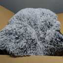 BFPETHOME Dog Bed for Large Dogs, Plush Kennel Pad for Sleeping &Ease Anxiety, Washable Mats with Anti-Slip Bottom - 48 x 28 inch, Grey (2XL(48x29 inch))