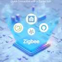 EIGHTREE Zigbee Smart Plug 15A, Energy Monitoring, Required, ETL Certified, Smart Plugs that Compatible with Alexa & Home Assistant & SmartThings, 1 Pack