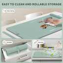 Food Warming Mat WochiTV Electric Warming Tray with 6 Level Temperature Control and 6 Hours Timer Extra Large Food Warmer Perfect for Parties Gatherings Buffet (Pale Green)