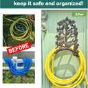 Sungmor Heavy Duty Cast Iron Hose Holder,Garden & Yard Decorative Birds Wall Mounted Hose Butler,Water Pipe Holds,Rack,Hanger,Antique Wall Decorations
