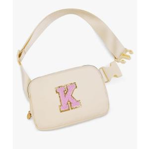 Birthday Gifts for 4 5 6 7 8 9 10 11 12 13 Year Old Girls,Gifts for Teens Kids Daughter Sister Her,Two Way Zipper Crossbody Bag Fanny Pack Belt Bag Cute Trendy Stuff - Cream,K