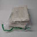 StorageWorks Large Storage Bins with Lids, Decorative Storage Boxes with Lid and PU Handles, Foldable Storage Baskets for Closet, Shelves, Stackable, Ivory, 3-Pack