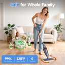 SENMO Steam Mop, 14-in-1 Detachable Steam Cleaner for Home and Floor, 1300W 228F Deep Cleaning MultiPurpose Steamer with 14 Attachments for Floor, Tile, Grout, Furniture, Carpet, Wall (Black)