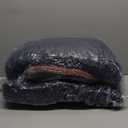 Dog Car Seat for Medium & Large Dogs Up to 55lbs, Memory Foam Cushion, Washable Cover, Safety Straps & Non-Slip Bottom(Black/Brown,Large)