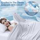 Cooling Comforter Oversized King for Hot Sleepers, 108"x90" Summer Cooling Blanket for Night Sweats, Silk Soft Lightweight Breathable All-Season Grey Cooling Quilt Blanket