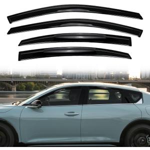 Tape-On Window Visors Rain Guards for 2025 2026 Kia K4, Window Deflectors, Reduce Wind Noise & Weather Protectionr for 2025 2026 Kia K4 Accessories (4 PCS)