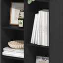 Furinno LUDER Book Shelf, 5-Cube Bookshelf, Reversible Bookcase, 9.4 x 19.5 x 31.5, Easy Assembly, for Living Room, Bedroom, Home Office, Blackwood