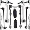 BMW Front Suspension Kit Upper Control Arm - E90 Compatible with 325i, 328i, 330i, 335d, 335i, 335is (2006-2013), E82 E88 1-Series 128i 135i (2008-2013), E84 X1 (2WD Only, 2013-2015)