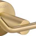 ARCORA Brushed Gold Towel Hooks, SUS 304 Stainless Steel Wall Hooks, Heavy Duty Robe Hooks 1 Pack, Modern Towel Hooks for Bathroom Wall