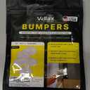 Pack of 5, Vellax Cabinet Door Bumpers 64 Pcs - Clear Self Adhesive Pads, Cabinet Stoppers, Rubber Bumpers for Drawers, Cupboards, Cutting Boards, Glass Tops, Picture Frames, Kitchen Furniture (Hemispherical), 0,3'' x 0,11''  Transparent