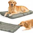 Dog Crate Mat – Chew Resistant Dog Bed for Crate, Soft Yet Durable Crate Pad Chew Proof Style, Machine Washable Dog Bed for Chewers, Extra Large 41 x 28 Inches
