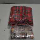 Dinner Napkins, Over Sized Kitchen Napkins, Set of 12 Pack Red & Green Plaid for Christmas and Thanksgiving with Mitered Corner and Lint Free