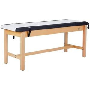 Vivacomfort Aristo H-Brace Flat Treatment Table, 500 lbs Weight Capacity, Black