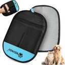 NSVNSV Pet Hair Removal Glove for Dog and Cat, Reusable Pet Hair Remover, Magic Brush Pet Hair Removal Tool, Pet Grooming Gloves for Couch, Clothing, Carpet, Furniture, Car Seats, Blue, 1pcs