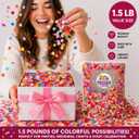 Multicolor Confetti - Mexican Colorful Party Confetti - 1.5 LBs/680 grams - Round Tissue Confetti
