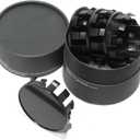RTrhinoTuning 4PCS Wheel Center Caps Compatible with Armada Titan Pathfinder Frontier Xterra Black Wheel Rim Center Cap, 40342-EA210 62612 62613 OD:2.76"(70mm) ID:2.56"(65mm)