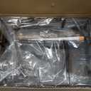 HULISEN Grill Caddy for Outdoor Grill, BBQ Caddy with Paper Towel Holder for Plates, Silverware, Utensils - Picnic & Barbeque & Camping Essentials Accessories for Tailgating, Camper, RV, Backyard