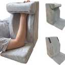 Arm Elevation Pillow for Post Surgery Recovery, High-Density Foam Support for Broken Wrist, Elbow & Shoulder, Large Arm Rest for Sleeping with Non-Slip Base & Detachable Grip (Right)