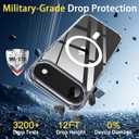 7 x Anti-Yellowing Magnetic for iPhone Air Case with 1 Screen Protector [Mil-Grade Drop Protection] [Compatible with Magsafe] Shockproof Slim Transparent Protective Phone Case, Clear